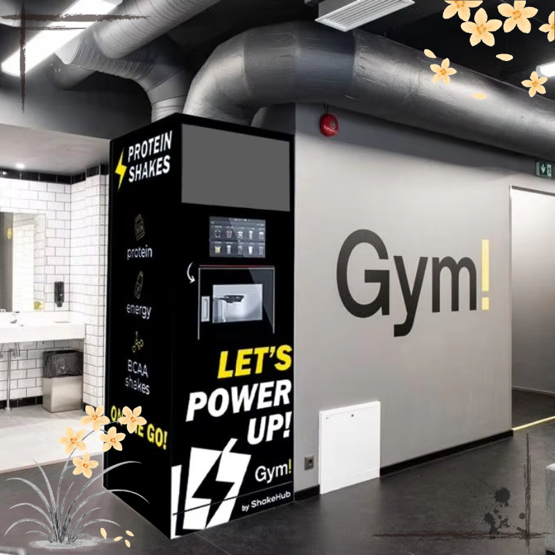Nutrition Of Fitness - Automatische eiwitshake-kiosk met verlichte display, zelfbediening