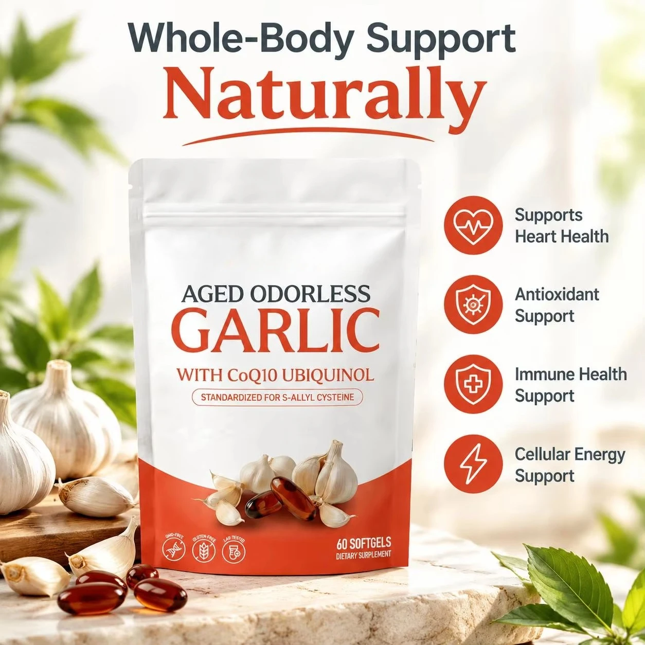 Geurloze, geëxtraheerde knoflo - Coq10 Ubiquinol Softgel recensie en prijs
